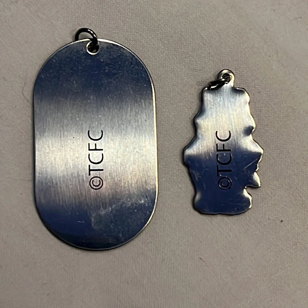2 vintage Care Bears necklace pendants-rainbow bear-no chain included